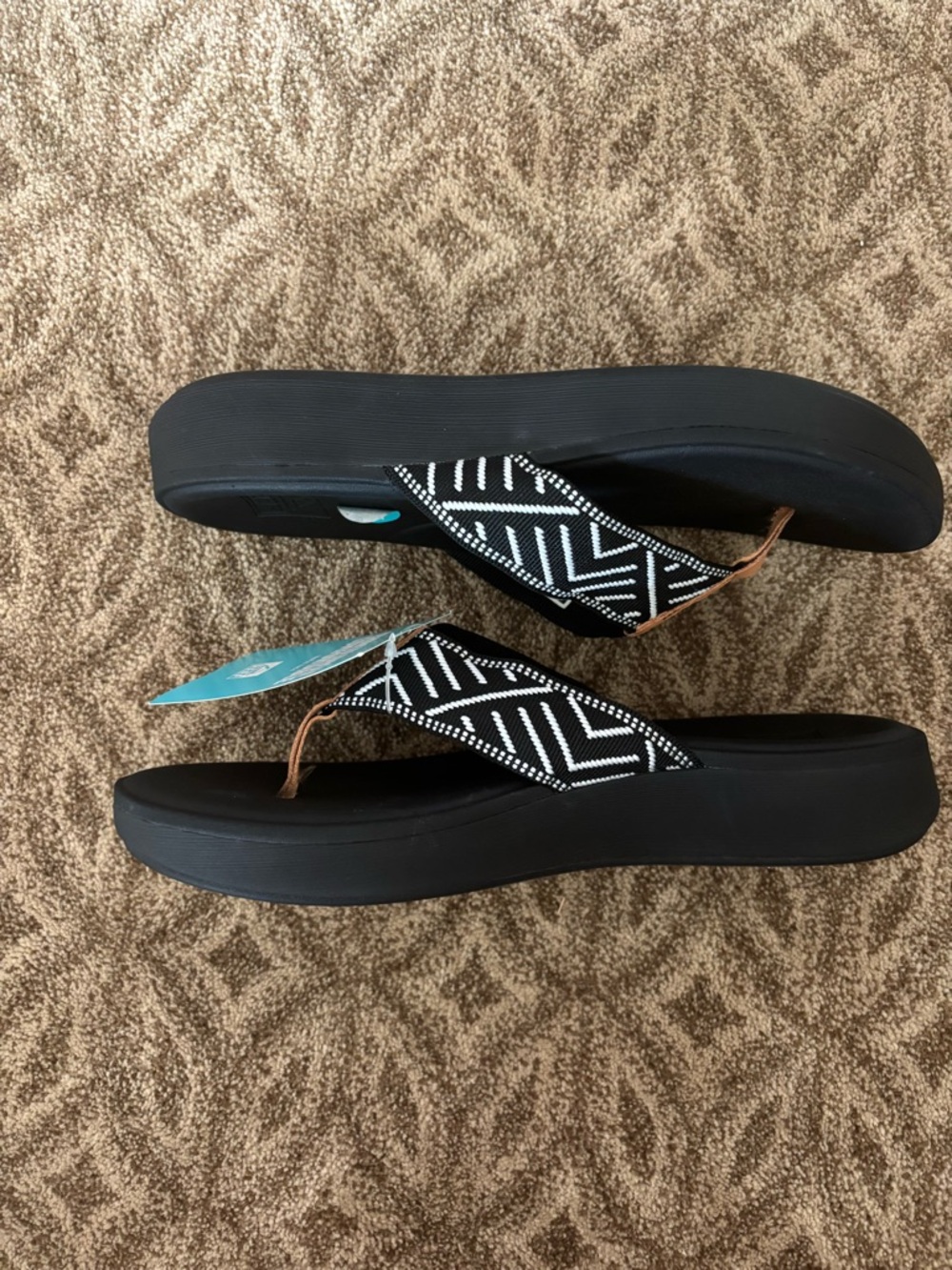 Reef cushion cloud Flip Flops with White and white pattern - Picture 6 of 10